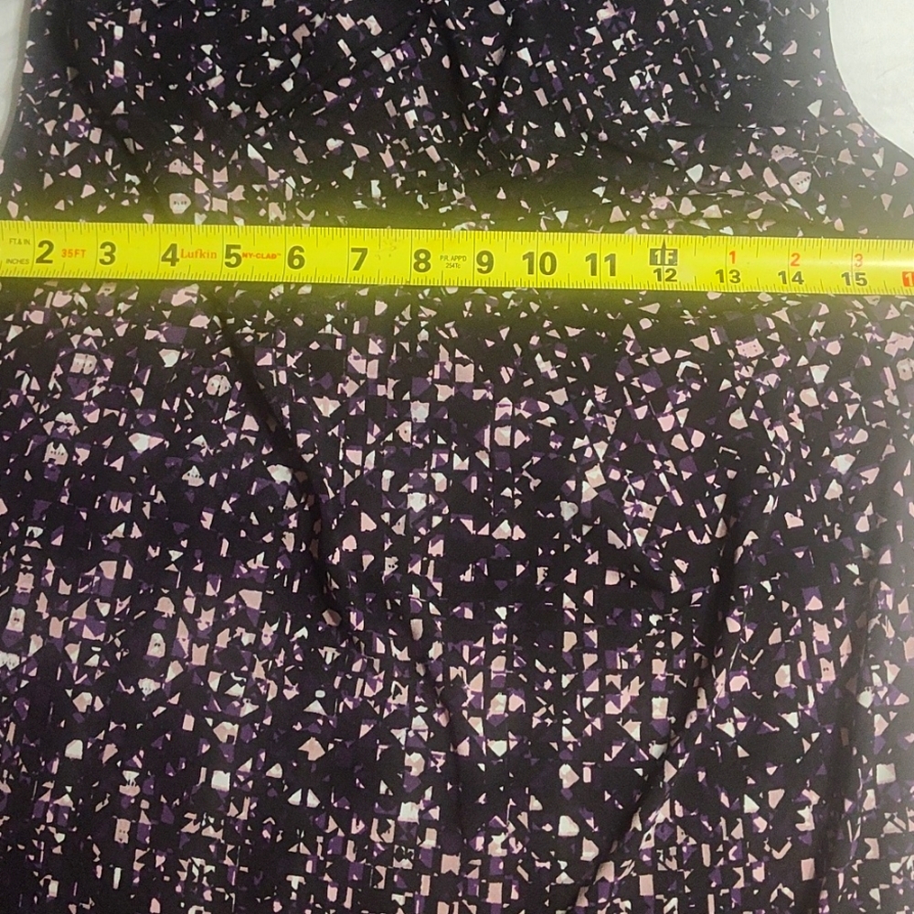 Ivanka Trump Call Nick Asymmetrical Sleeveless Black White And Purple Top Size S - Picture 5 of 9